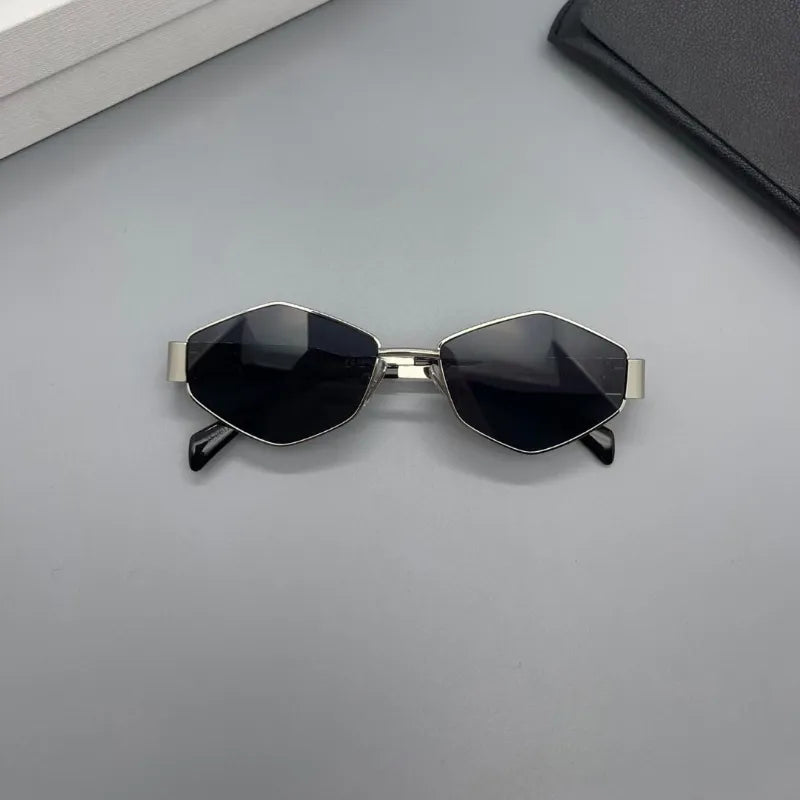 Metal Small Frame Polygonal Women's Sunglasses