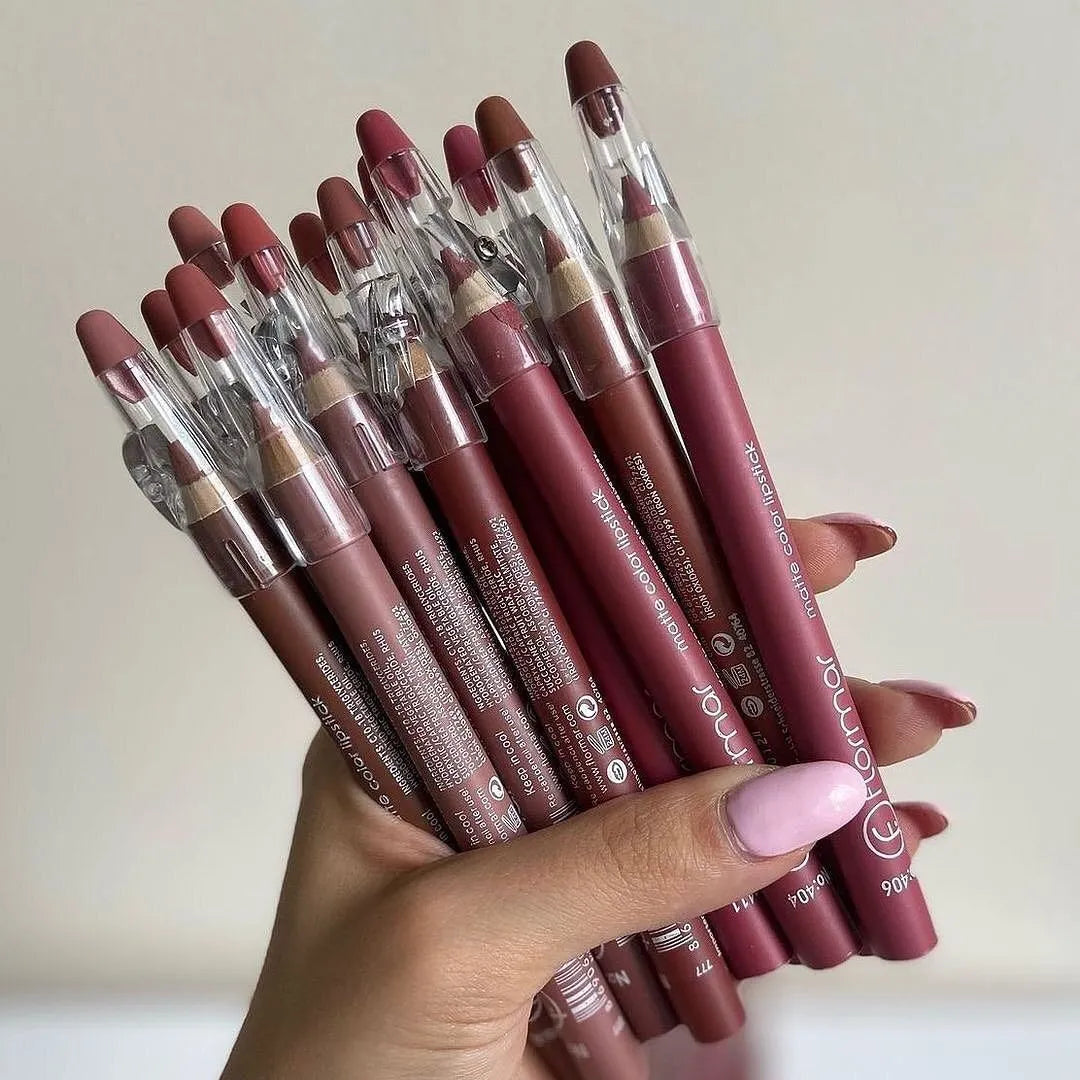 Matte Color Lipstick Pencil 12 Pcs