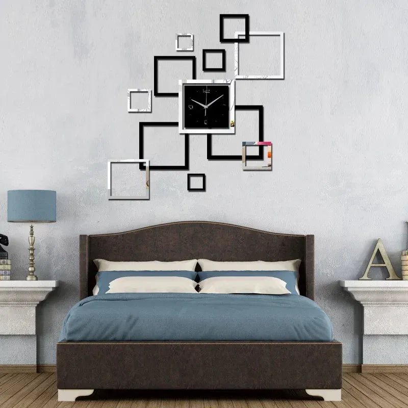 3d Diy Acrylic Wall Clock Modern Design Clock
