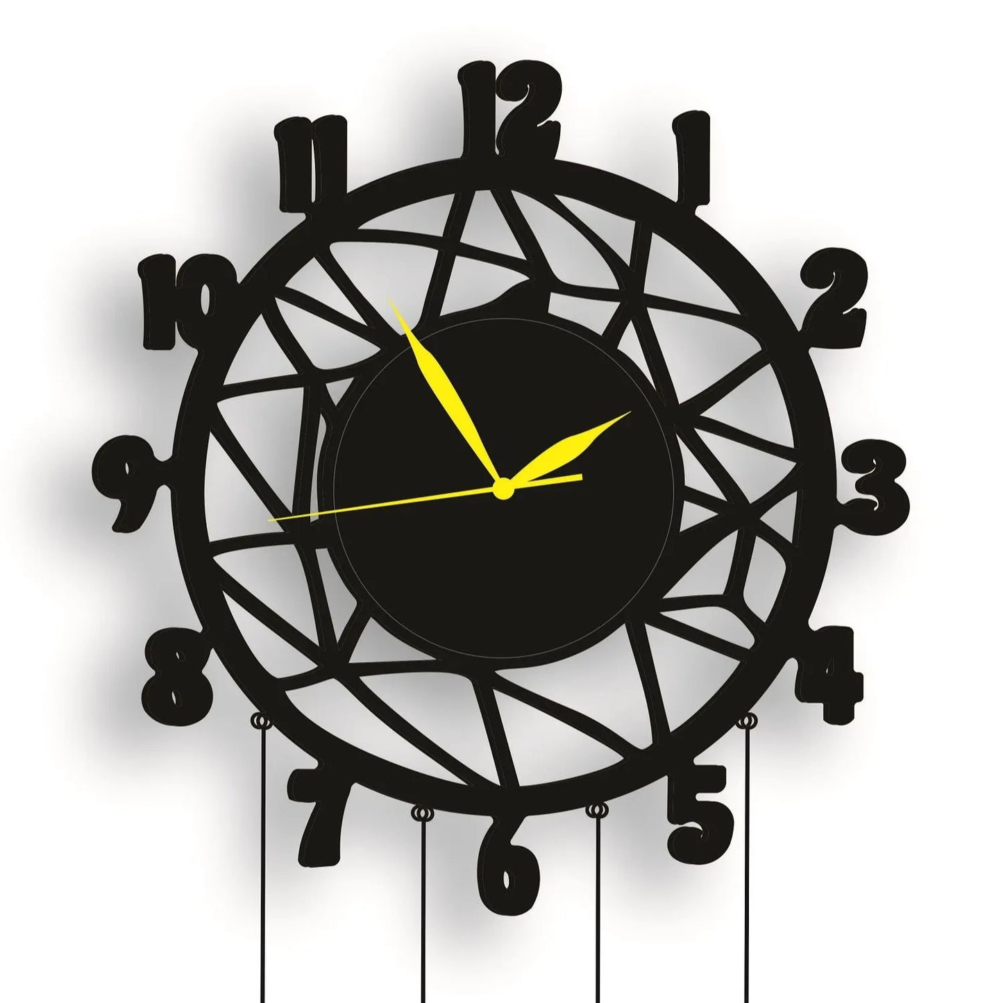 Leafs Wall Hanging Wall Clock