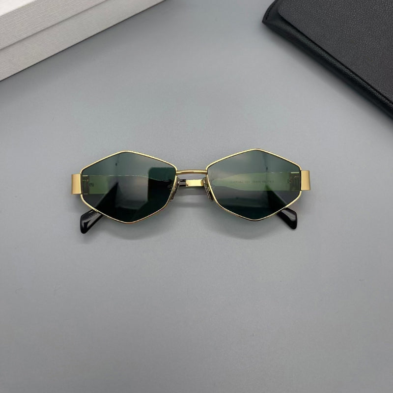 Metal Small Frame Polygonal Women's Sunglasses