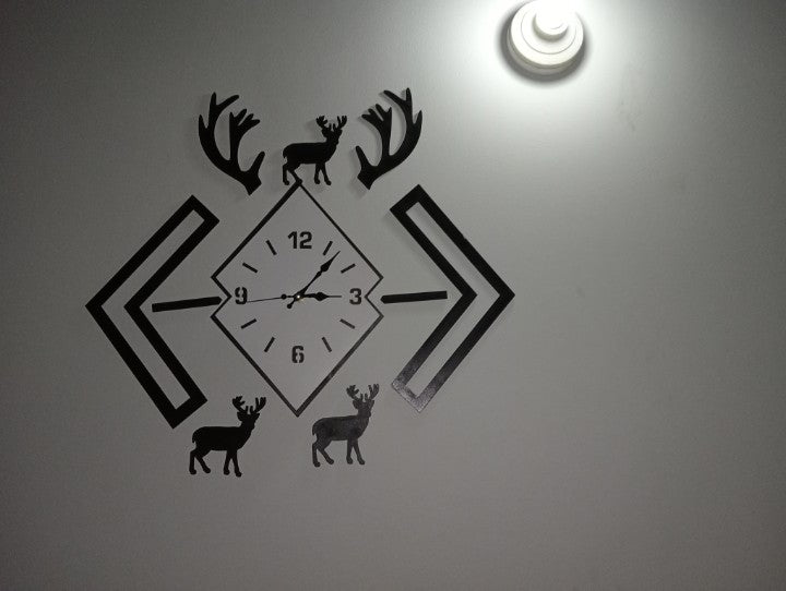 Markhor Wooden wall clock