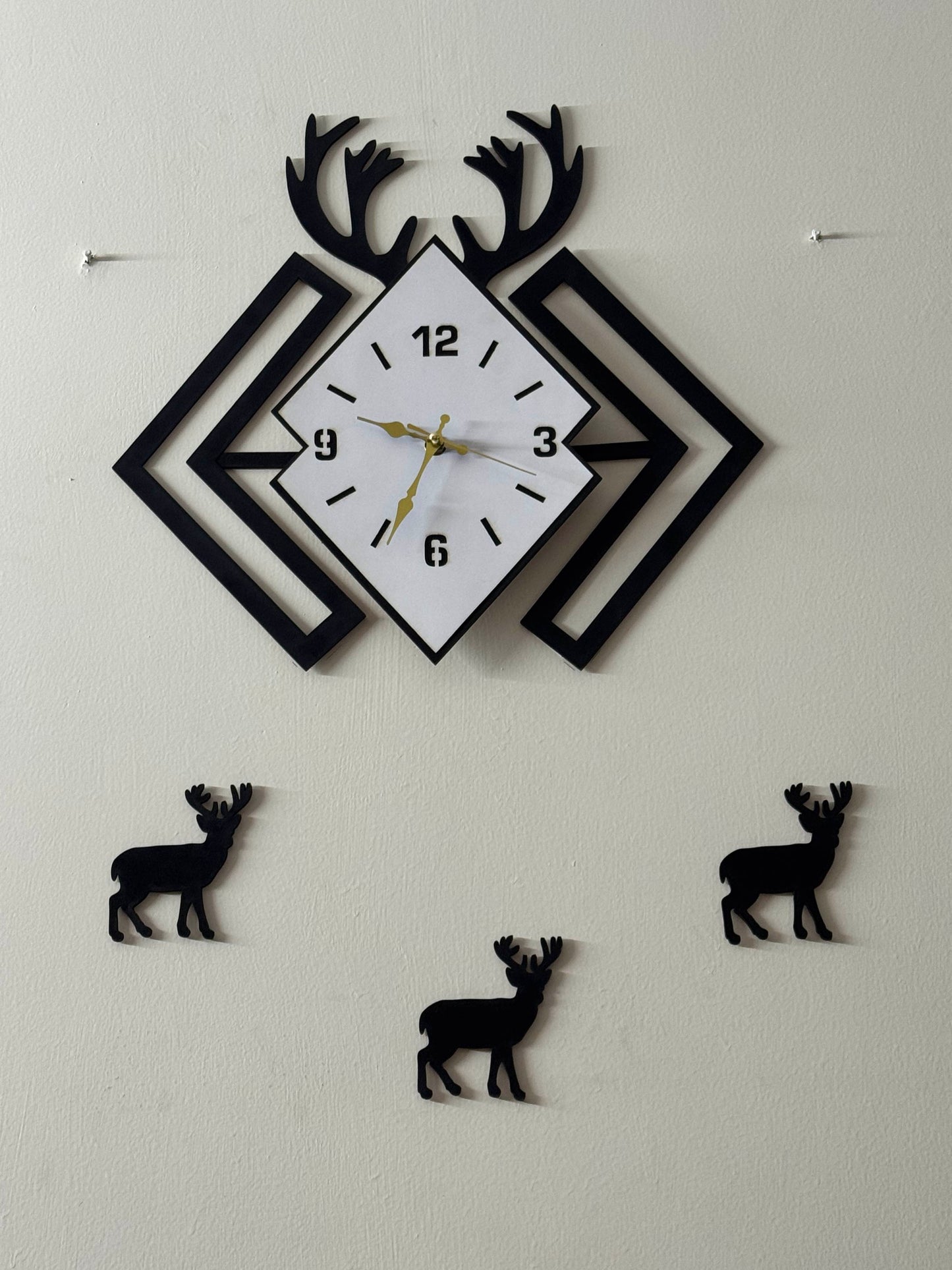 Markhor Wooden wall clock