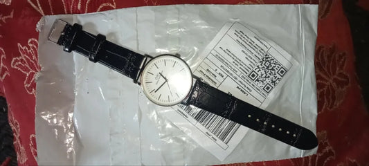Watch Black Leather Straps For Boys